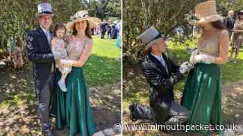 Helston Flora Day Midday dancers Lismore engagement: Bobby Huse Amy Wakeham - Falmouth Packet