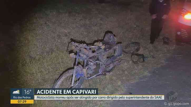 Após acidente que matou motociclista, superintendente do Saae de Capivari é desligado do cargo - Globo.com