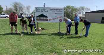Sidney celebrates gazebo park, electric charging station groundbreaking - KMAland