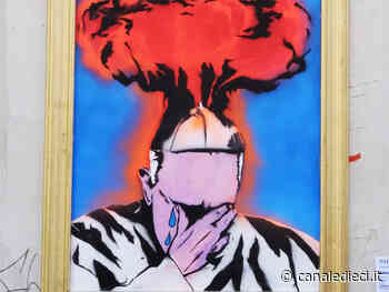 A Roma spunta il "Trauma-Tomico": l'opera di street art sul rischio dell'atomica - Canale Dieci