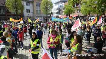 Kita-Personal im Streik: Mehr als 400 bei Demo in Osterholz-Scharmbeck - WESER-KURIER - WESER-KURIER