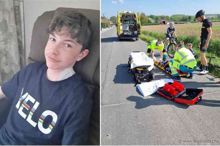 “Waarom duurt het zo lang voor de stad ingrijpt?” Onbegrip nadat wielrenner Jorre (15) zwaar ten valt komt door slecht wegdek