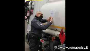 L'autocisterna con 1700 litri di carburante di contrabbando