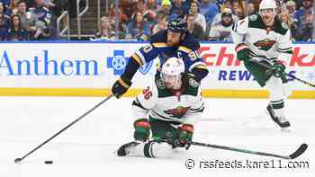 Blues whip Wild 5-2 to even series