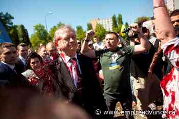 Russian ambassador to Poland hit with red paint - Virden Empire Advance