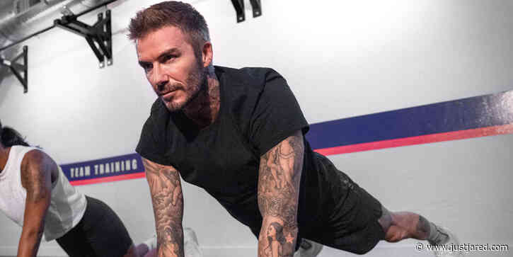 David Beckham Goes Through His Signature Workout at DB45 Launch Event