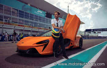 Watch Bruno Senna lap the Miami Grand Prix circuit in the McLaren Artura - Motor Authority