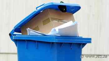 Jenas Stadtentsorger: Kartons und Pappe nur zerkleinert in die Blaue Tonne
