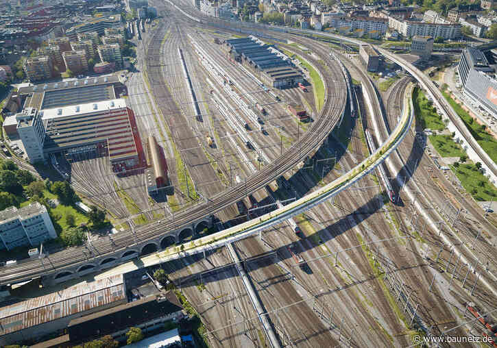 530 Meter übers Gleisfeld
 - Fahrrad- und Fußwegbrücke in Zürich geplant