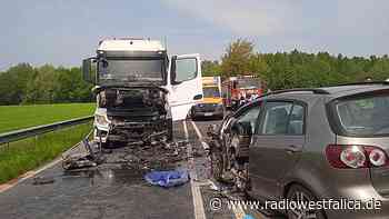Schwerer Unfall: B482 bei Minden stundenlang gesperrt - Radio Westfalica