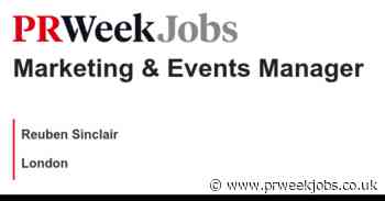 Reuben Sinclair: Marketing & Events Manager