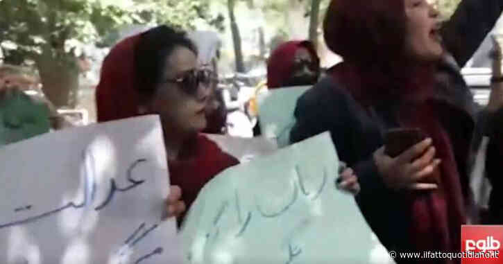 Afghanistan, donne in piazza contro l’editto dei Talebani che rende obbligatorio il burqa in pubblico: “Non siamo animali”