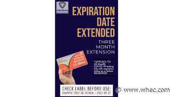 Expiration date for iHEALTH brand testing kits has been extended