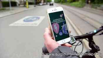 Radler können in Augsburg jetzt Mängel per Handy melden
