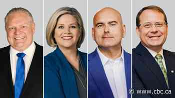 Ontario party leaders square off in 1st debate of the election campaign