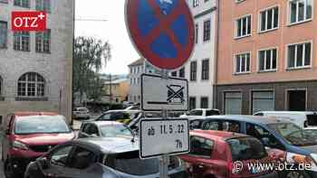 Jenas schlechtester Innenstadt-Parkplatz ist unterhöhlt