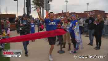 ‘Ushertainer’ Seigo Masubuchi runs marathon at CHS Field during St. Paul Saints game - FOX 9 Minneapolis-St. Paul
