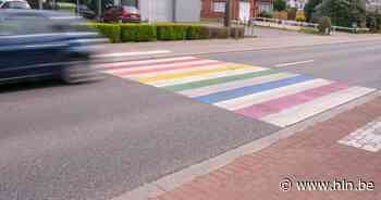 Dankzij wens in de wensboom heeft Overijse eerste regenboogzebrapad - Het Laatste Nieuws