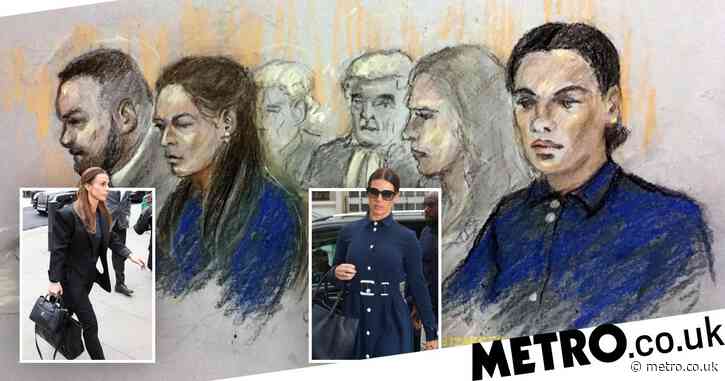Wagatha Christie court sketches suggest frosty atmosphere as Coleen Rooney and Rebekah Vardy sit metres apart for first day
