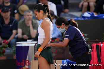 Injury scare for Emma Raducanu as back issue forces Rome retirement - Barrhead News