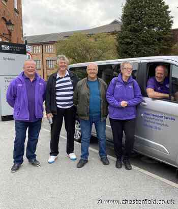 Charity's transport service for Chesterfield cancer patients celebrates one year since launch - Destination Chesterfield - Destination Chesterfield