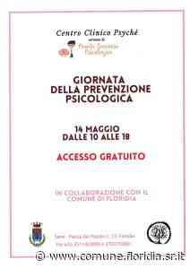 GIORNATA DELLA PREVENZIONE PSICOLOGICA - Comune di Floridia