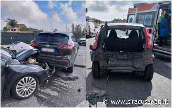 Tamponamento a catena sulla Siracusa-Floridia, tre auto coinvolte: ci sono feriti - SiracusaOggi.it