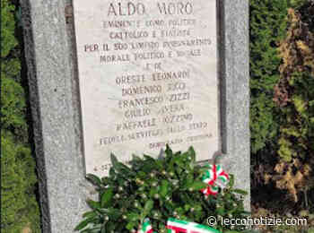 Merate, corona d'alloro al cippo di Aldo Moro per ricordare le vittime del terrorismo - Lecco Notizie