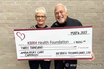 Retriev Technologies donates to Trail hospital campaign – Trail Daily Times - Trail Times