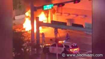 Woman Who Fled From Officer, Caused Fiery Fatal Wreck in Miami Charged: Cops