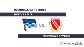 Hertha BSC II - FC Energie Cottbus: Scherhant erzielt gegen Cottbus spätes Remis - Regionalliga Nordost - WELT