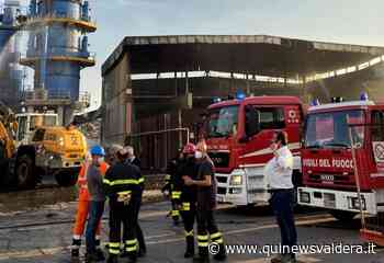 Incendio in una azienda di trattamento rifiuti - Qui News Valdera