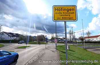 Höfinger Ortsschild geklaut: Schilderdieb nimmt 400 Meter Straße mit - Leonberger Kreiszeitung - Leonberger Kreiszeitung