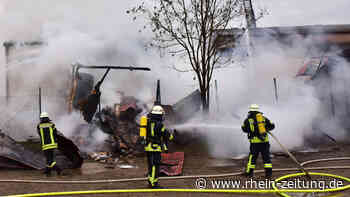 Umzugsunternehmen in Sinzig – Lagerhalle brannte lichterloh [1. Update] - Kreis Ahrweiler - Rhein-Zeitung