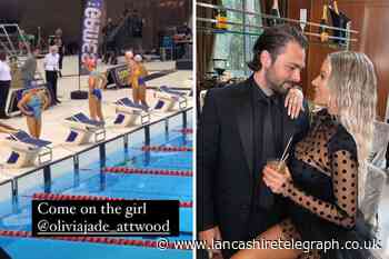 Blackburn Rovers’ Bradley Dack cheers on Olivia Attwood on ITV’s The Games