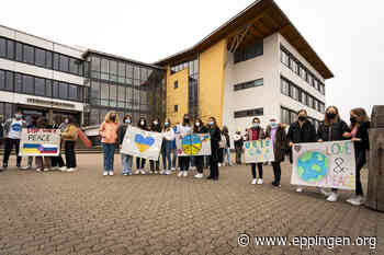Eppinger Schulen setzen mit Friedenskette und Spendenaktion ein starkes Zeichen - Eppingen.org