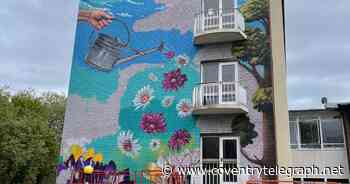 International street artist gives Coventry police station wall mural - Coventry Live