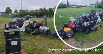 Rubbish left piled high near Coventry park after Travellers move on - Coventry Live