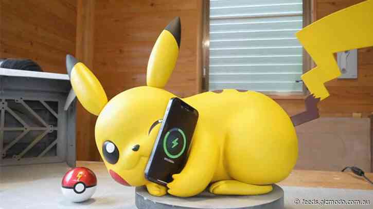 This Hand-Sculpted Pikachu Is the Wireless iPhone Charger of My Dreams