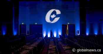 Conservative leadership candidates in Edmonton for first official party debate