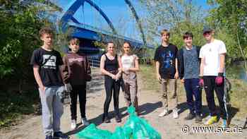Jugendliche sammeln Müll in Wittenberge: Schüler wollen eine saubere Stadt - svz – Schweriner Volkszeitung