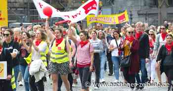Verdi-Kundgebung in Aachen: Warnstreiks legen erneut viele Kitas lahm - Aachener Zeitung