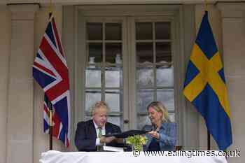 Johnson signs security assurances with Sweden and Finland - Ealing Times