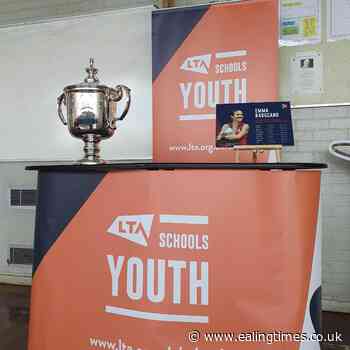 Emma Raducanu's US Open trophy inspiring pupils at UK schools - Ealing Times