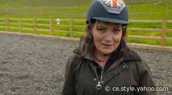 Lorraine Kelly fights back tears as she rides a horse again after horror accident - Yahoo Canada Shine On
