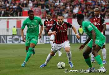 A la pause, l'OGC Nice est mené 2-0 par Saint-Etienne à l'Allianz Riviera