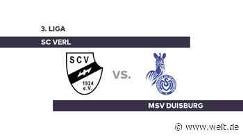 SC Verl - MSV Duisburg: Duisburg möchte nachlegen - 3. Liga - WELT