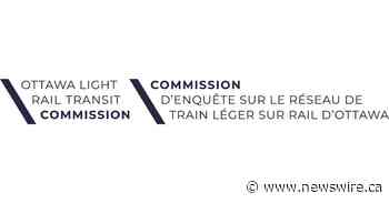Ottawa Light Rail Transit Commission Public Hearings to Begin on June 13 at the University of Ottawa - Canada NewsWire