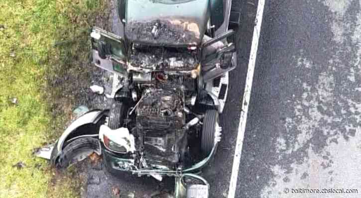 Multiple Vehicle Crash Closes Lanes On I-695 Inner Loop In Towson