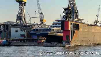 Luxus-Yacht „Luna“ von BKA eingefroren – sie liegt im Hamburger Hafen